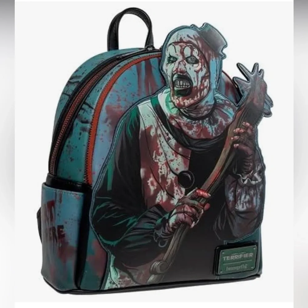 Loungefly Terrifier Art the Clown Blood Splatter Glow-in-the-Dark Mini-Backpack
